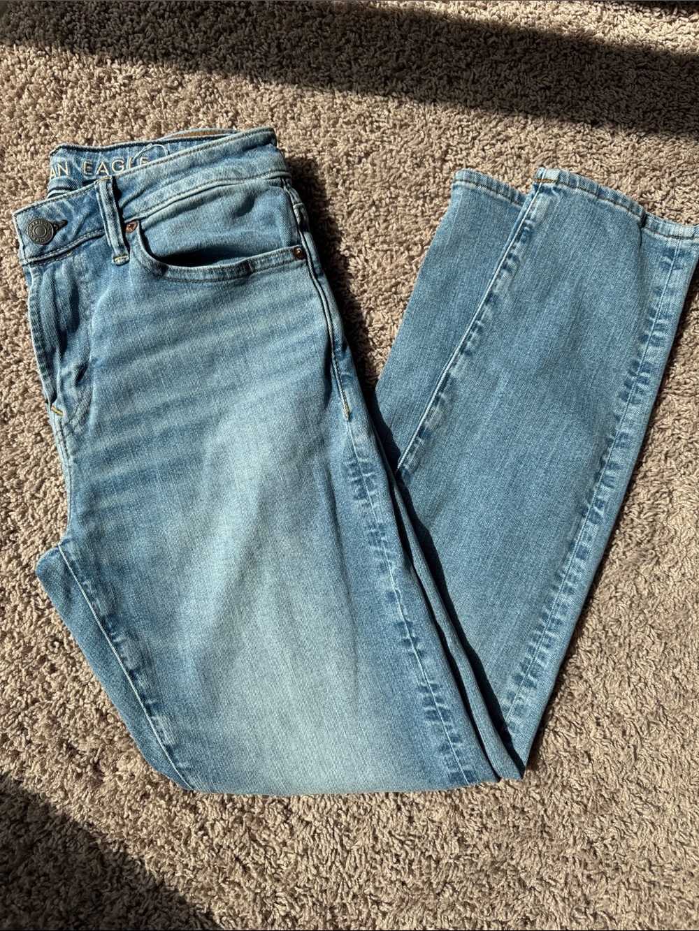 American Eagle Outfitters Light Blue Athletic Skinny Jeans
